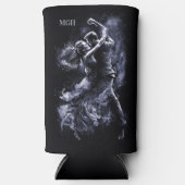 モノグラムカスタム踊りカップル スリム缶クーラー (正面)