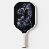 モノグラムカスタム踊りカップル ピックルボールラケット (裏面)