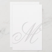 モノグラムカスタム透かし画像文房具紙 便箋 (正面/裏面)