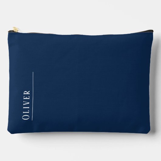 モノグラムカスタム、ダークネイビーブルー アクセサリーポーチ (正面)