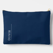 モノグラムカスタム、ダークネイビーブルー アクセサリーポーチ (裏面)