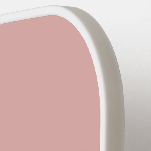 モノグラムカスタム、トレンディーブロックタイポグラフィピンク ピックルボールラケット (左詳細)