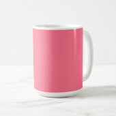 モノグラムカスタム、劇的なピンク コーヒーマグカップ (正面右)
