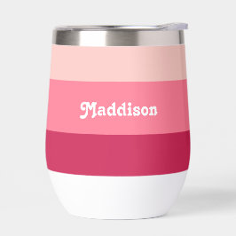 モノグラムカスタム、明るいピンクのレトロタイポグラフィ