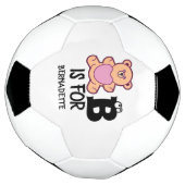 モノグラムカスタムBはクマかわいい動物おもしろい用である サッカーボール (回転)