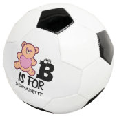 モノグラムカスタムBはクマかわいい動物おもしろい用である サッカーボール (3/4)