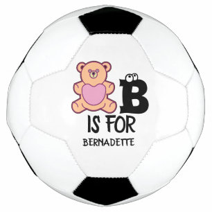 モノグラムカスタムBはクマかわいい動物おもしろい用である サッカーボール