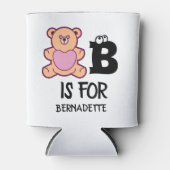 モノグラムカスタムBはクマかわいい動物おもしろい用である 缶クーラー (正面)