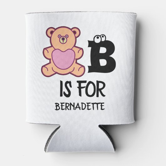 モノグラムカスタムBはクマかわいい動物おもしろい用である 缶クーラー (正面)