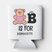 モノグラムカスタムBはクマかわいい動物おもしろい用である 缶クーラー (裏面)