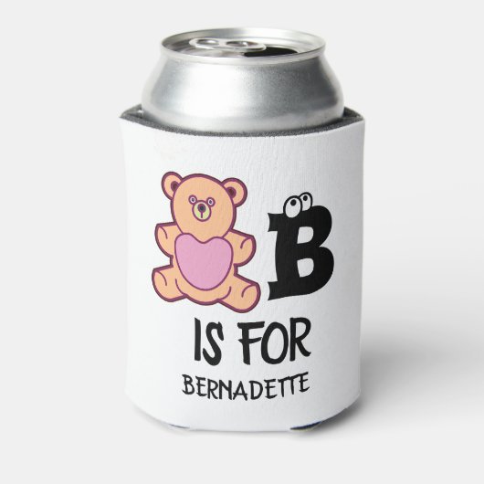 モノグラムカスタムBはクマかわいい動物おもしろい用である 缶クーラー (缶裏面)