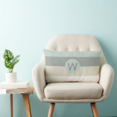 モノグラムカッコいいでストライプの落ち着き ランバークッション (椅子)