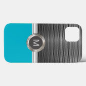 モノグラムカッコいいの険しい外観 Case-Mate iPhoneケース (裏面 (横))