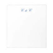 モノグラムカップルメモ帳 ノートパッド (正面)