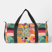 モノグラムカラフルのパモダンッチワークパターン ダッフルバッグ (正面)