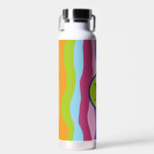 モノグラムカラフルの波 ウォーターボトル (正面)