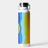 モノグラムカラフルの波 ウォーターボトル (背面)