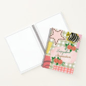 モノグラムカラフルガーリースクラップブックインスピレーションPink ノートブック (内部)