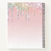 モノグラムカラフルグリッターマウスパッド ノートブック (裏面)