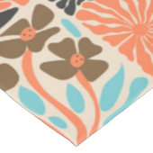 モノグラムカラフルスクリプトレトロフローラルパターン テーブルクロス (アングル)