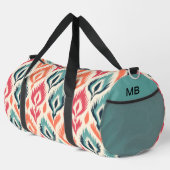 モノグラムカラフルトバル抽象芸術パターン ダッフルバッグ (右コーナー)