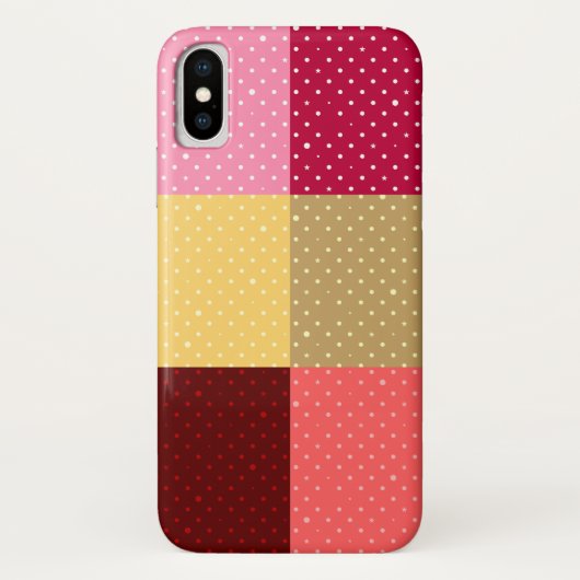 モノグラムカラフルドスタイリッシュットiPhone Xケース Case-Mate iPhoneケース (裏面)
