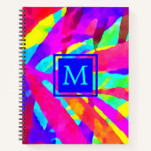モノグラムカラフルパタアートーン手帳 ノートブック (正面)