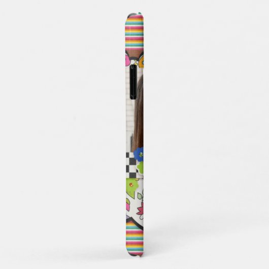 モノグラムカラフルモダンフローラパーソナライズされた写真 Case-Mate iPhoneケース (裏面/右)