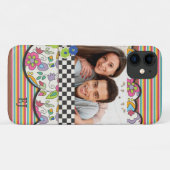 モノグラムカラフルモダンフローラパーソナライズされた写真 Case-Mate iPhoneケース (裏面(横))