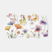 モノグラムカラフルワイルドフラワー図解入りの、写真付きの フェイバーボックス (折り畳みなし)