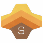 モノグラムカラフル付き巨大シェブロン・ダーツ サッカーボール (フラット)