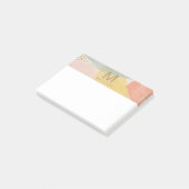 モノグラムカラフル抽象芸術シェイプのポストイットノート ポストイット (アングル)