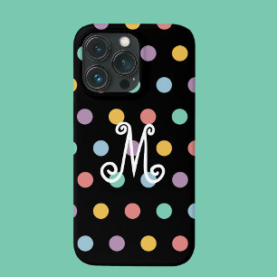 モノグラムカラフル水玉模様 iPhone 13 PROケース