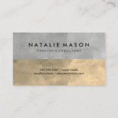 モノグラムカラーブロックエレガントフローラ 名刺 (裏面)