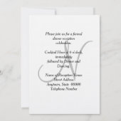 モノグラムカンタロープブルージオメトリック披露宴 招待状 (裏面)