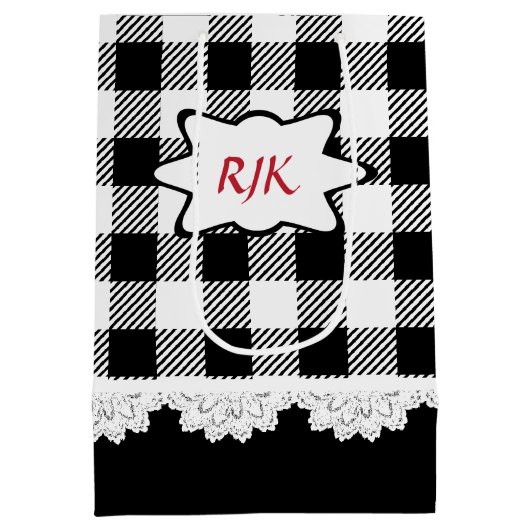 モノグラムカントリープレイド ミディアムペーパーバッグ (裏面)