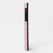モノグラムカーネーションピンクグレークローバーパターン Case-Mate iPhoneケース (裏面/左)
