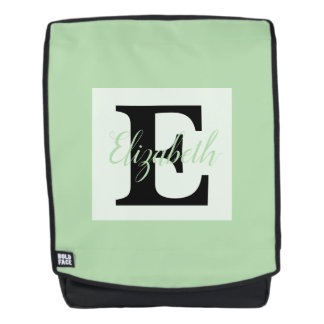 モノグラムガーリーと名前ピンク紫の荷物 バックパック