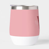 モノグラムガーリーと名前ピンク赤面レッド (右面)