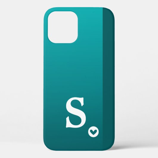 モノグラムガーリーグリーンハートシンプルシッモダンクケース Case-Mate iPhoneケース (裏面)