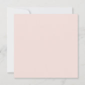 モノグラムガーリースクリプト書道赤面ピンク ノートカード (裏面)