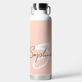 モノグラムガーリースタイルソフトピンク ウォーターボトル (正面)