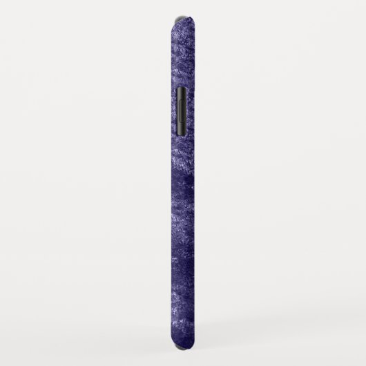 モノグラムガーリーバイオレットパープルベルベフェイクット織物 Case-Mate iPhoneケース (裏面/右)