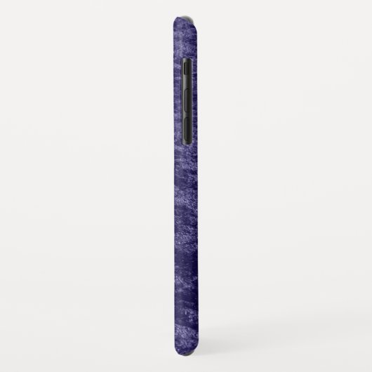 モノグラムガーリーバイオレットパープルベルベフェイクット織物 Case-Mate iPhoneケース (裏面/左)