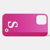 モノグラムガーリーパープルハートシンプルシッモダンクカス Case-Mate iPhoneケース (裏面 (横))