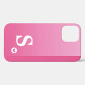 モノグラムガーリーピンクハートシンプルシッモダンク Case-Mate iPhoneケース (裏面 (横))