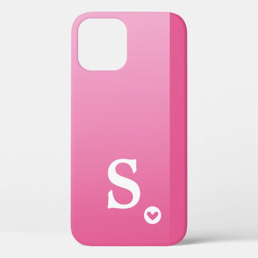 モノグラムガーリーピンクハートシンプルシッモダンク Case-Mate iPhoneケース (裏面)