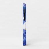 モノグラムガーリーブルーフローラ水彩牡丹 Case-Mate iPhoneケース (裏面/左)