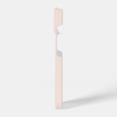 モノグラムガーリーヴィンテージ赤面ピンク iPhoneケース (左側面)