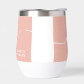 モノグラムガーリー書道サンゴ赤面ピンクブライド (左面)